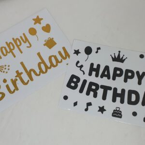 מדבקות וניל HAPPY BIRTHDAY