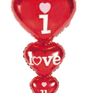 בלון I LOVE  YUO  אדום 36"